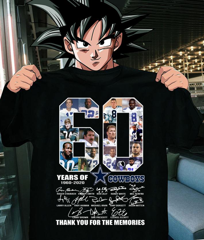 Dallas Cowboys 60 Years 1960-2020 Signatures t-shirt