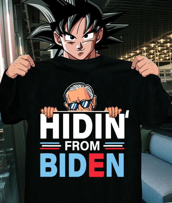 Hidin From Biden Shirt Funny Anti Joe Biden Hiding Political t-shirt