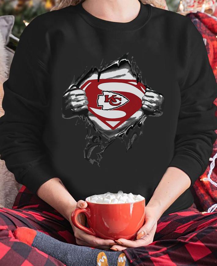Kansas City Chiefs Insides Me Superman Logo t-shirt sweatshirt