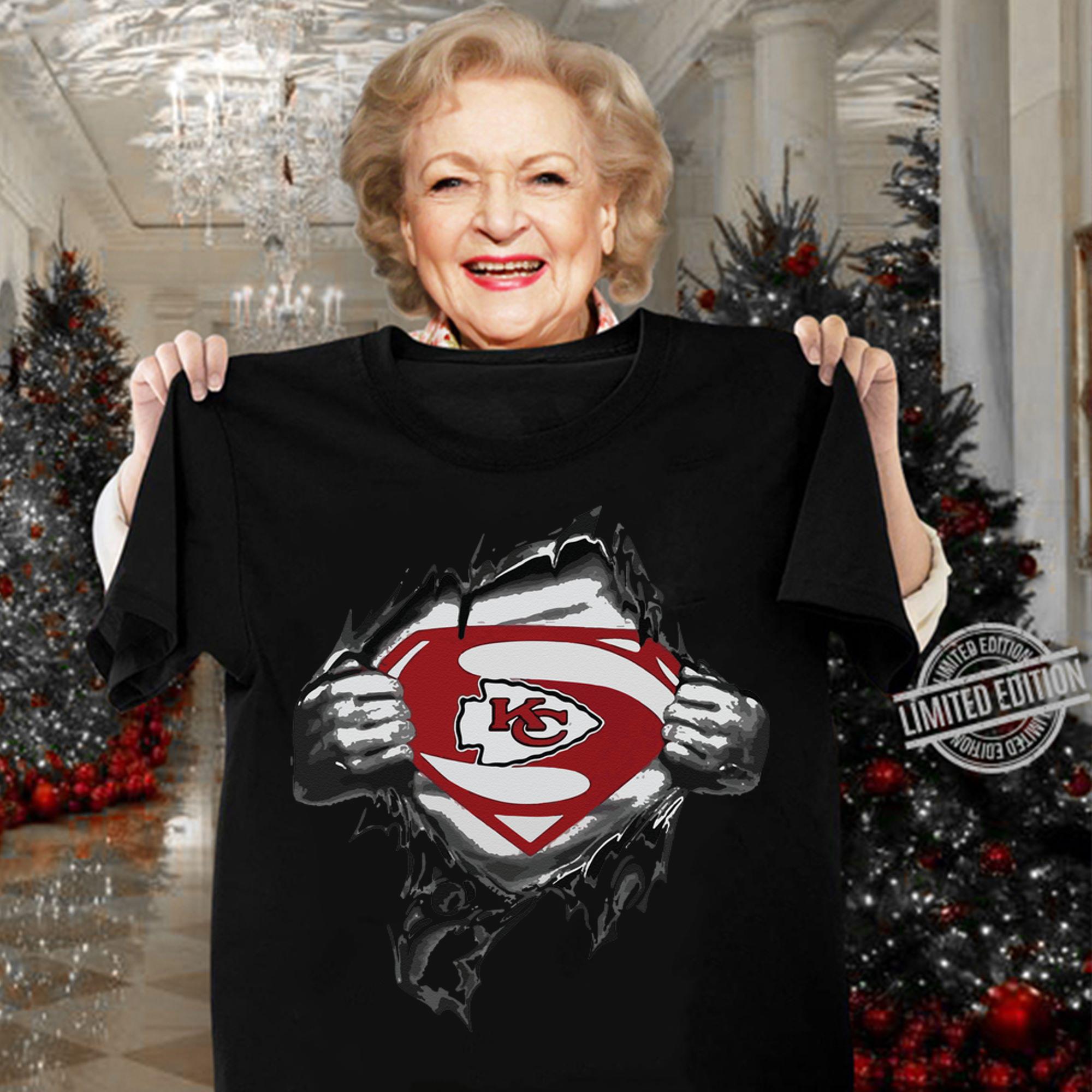 Kansas City Chiefs Insides Me Superman Logo t-shirt woman shirt