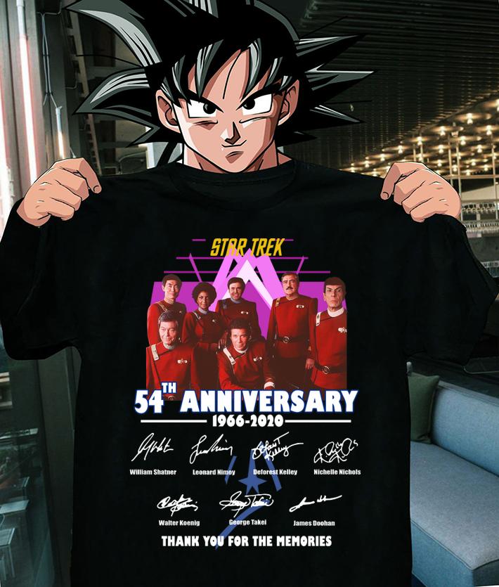 Star Trek 54th Anniversary 1966 2020 Thank You For The Memories Signatures t-shirt shirt