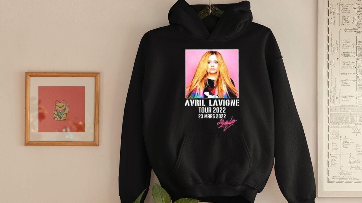 Avril Lavigne Tour 2022 signature t-shirt