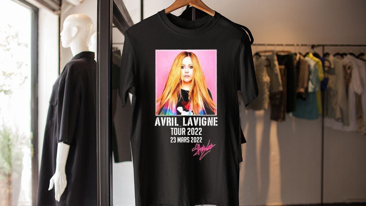 Avril Lavigne Tour 2022 signature t-shirt