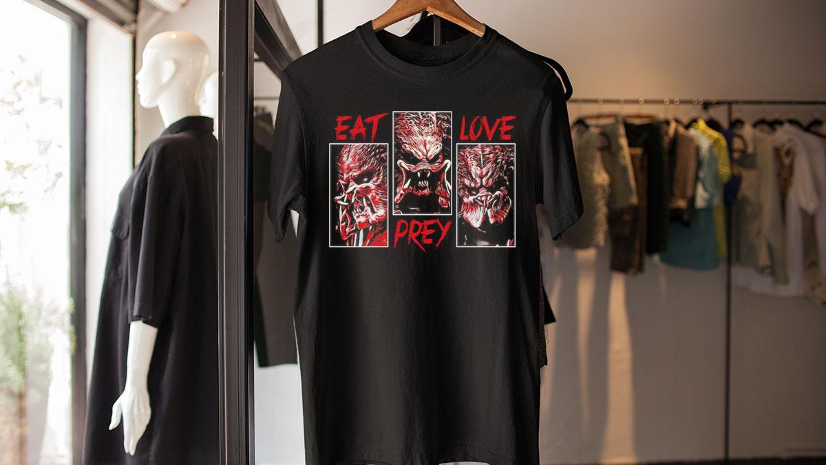 Predator eat love prey t-shirt
