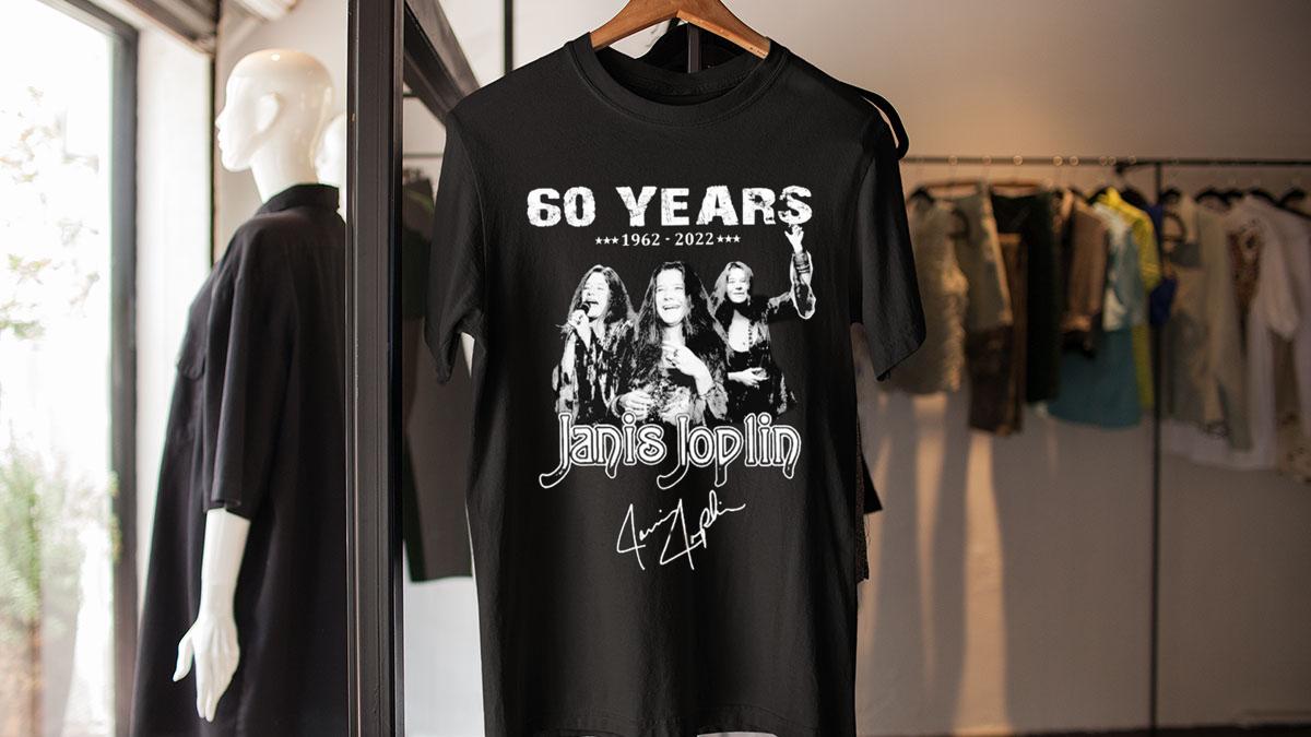60 years Janis Joplin 1962-2022 Signature t-shirt
