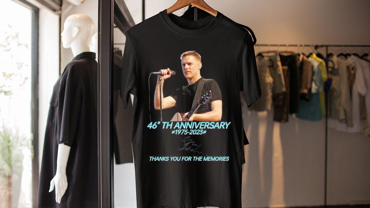 Bryan Adams 46th Anniversary 1975-2023 Thanks You For The Memories t-shirt