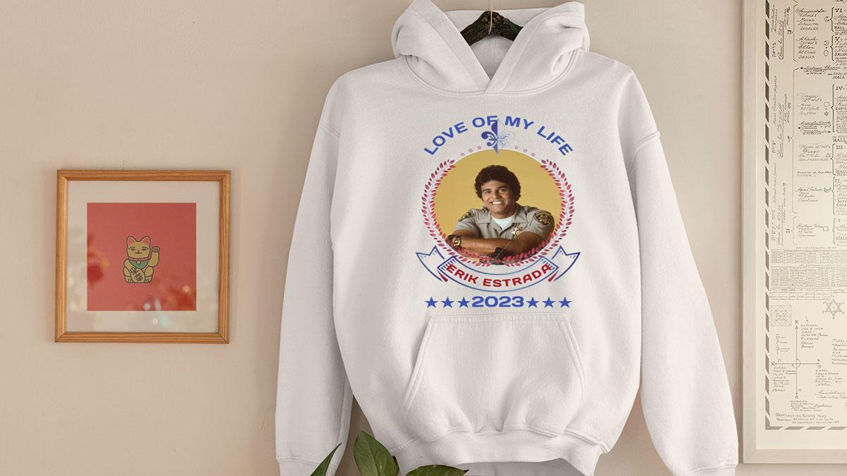 Love Of My Life Erik Estrada 2023 t-shirt