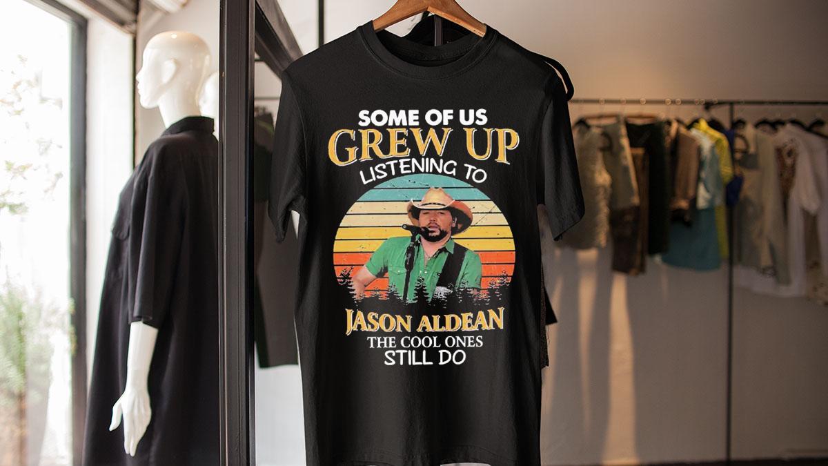 Some Of Us Grew Up Listening To Jason Aldean Vintage Sunset t-shirt