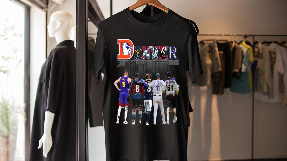 Denver Sports Teams Best Player Signature Denver Nuggets t-shirt