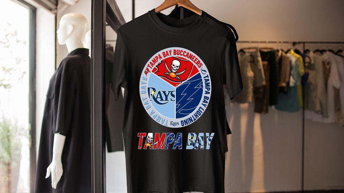 Tampa Bay Buccaneers Tampa Bay Lightning Tampa Bay Rays t-shirt