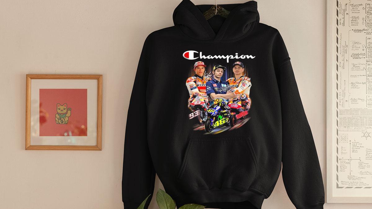 Champion Marc Marquez Valentino Rossi Francesco Bagnaia t-shirt