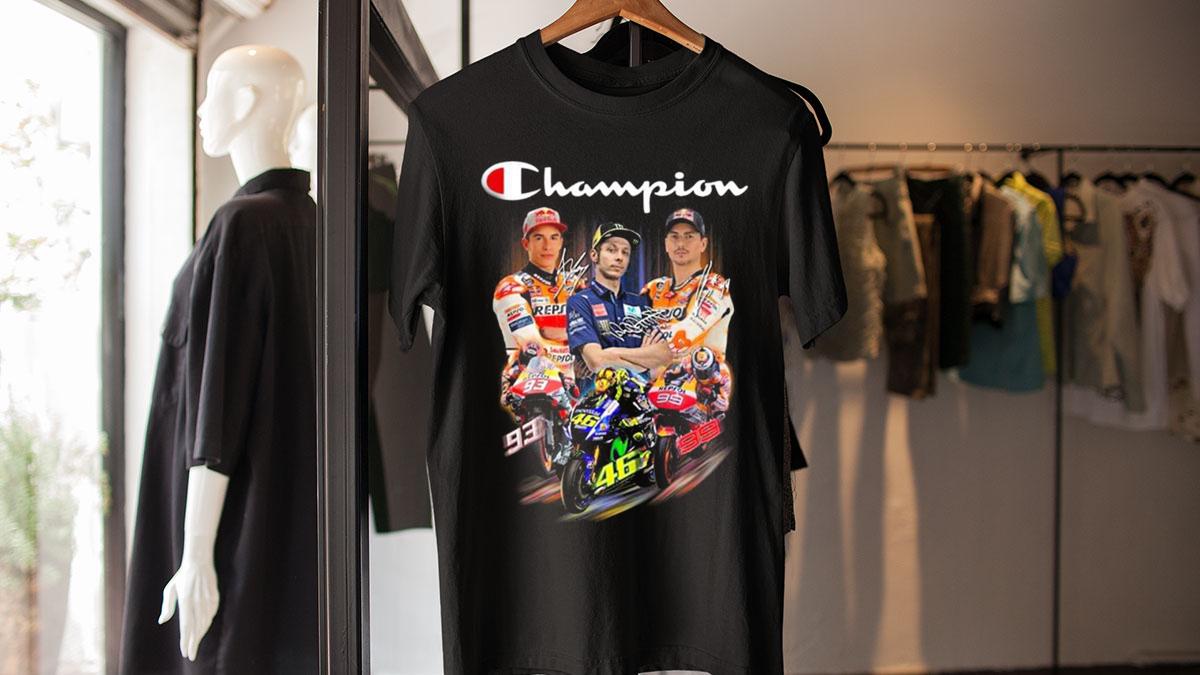 Champion Marc Marquez Valentino Rossi Francesco Bagnaia t-shirt