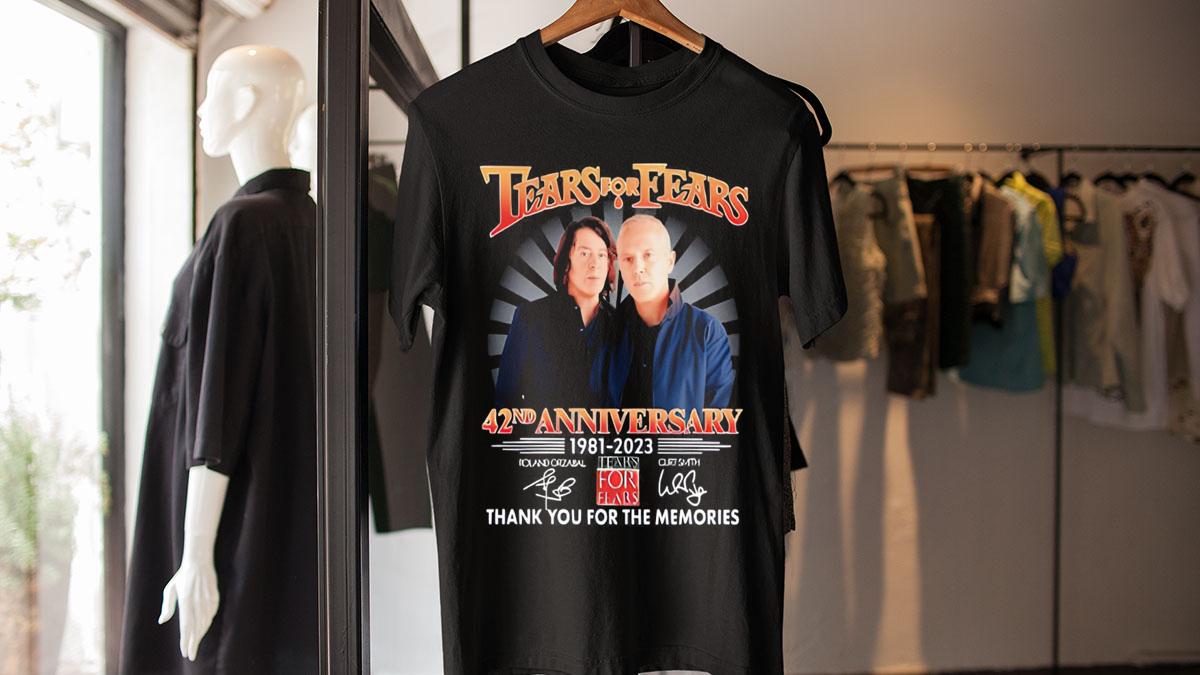 Tears For Fears 42nd Anniversary 1981 2023 Signature t-shirt