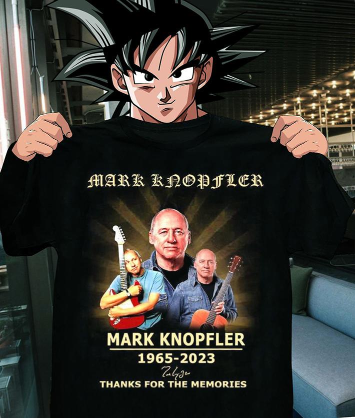 Mark Knopfler Mark Knopfler 1965-2023 Thanks For The Memories Signature t-shirt