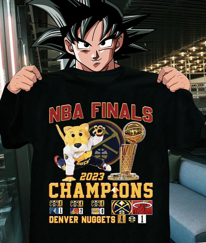 NBA Finals 2023 Champions Denver Nuggets Rocky The Mountain Lion t-shirt