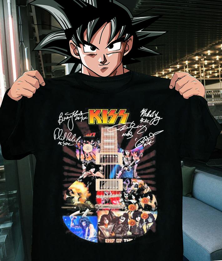 The Kiss Rock Band Member Guitar Guitarist Signature t-shirt