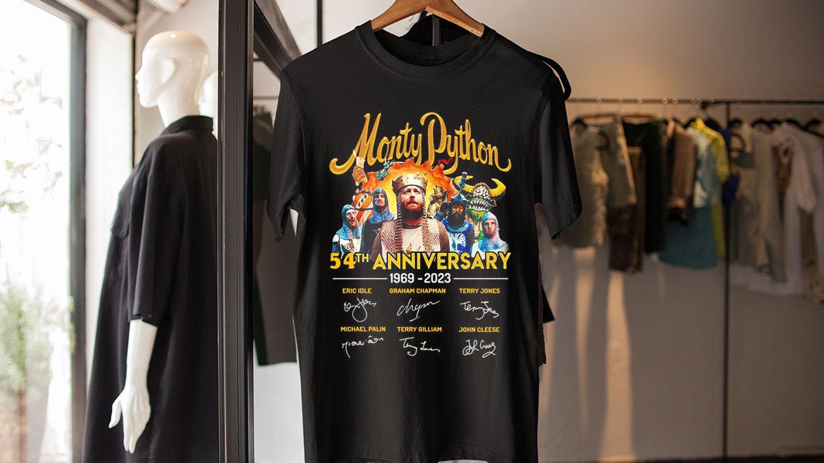 Monty Python 54th Anniversary 1969-2023 Signature t-shirt