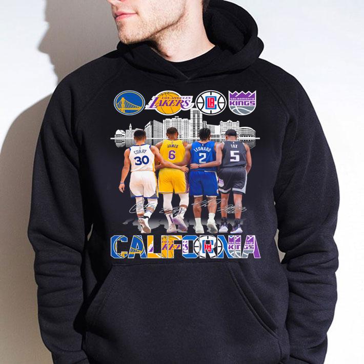 California Sports Teams Signature Golden State Warriors Los Angeles Lakers t-shirt