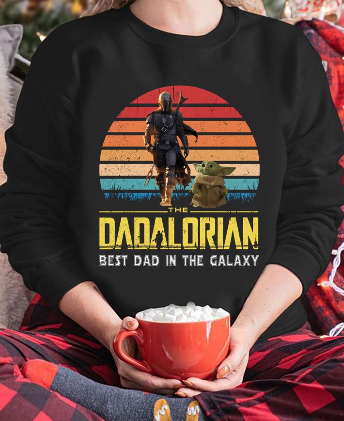 Star Wars Baby Yoda The Dadalorian Best Dad In The Galaxy Father's Day t-shirt 2 Star Wars Baby Yoda The Dadalorian Best Dad In The Galaxy Father's Day t-shirt 3