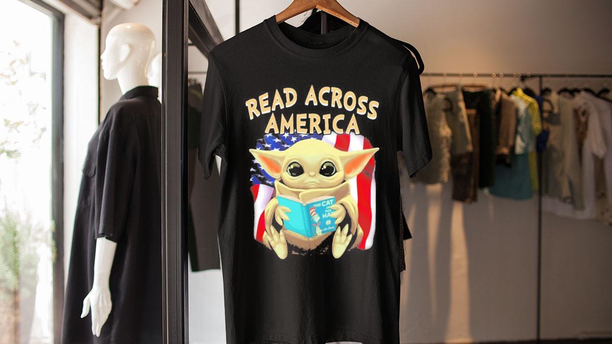 4th Of July Baby Yoda Read Across America Dr Seuss Star Wars t-shirt