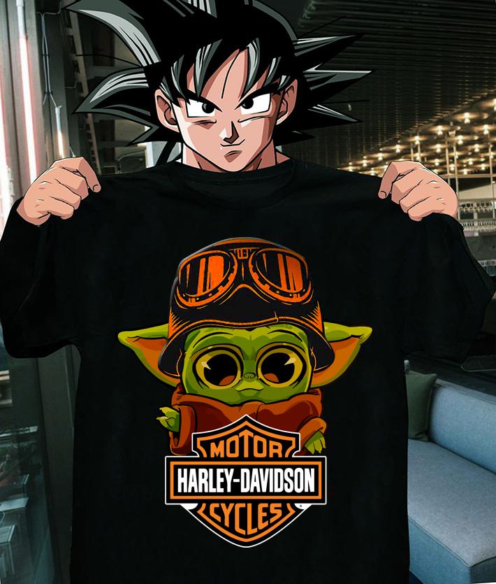 Star Wars Baby Yoda Harley Davidson Motorcycles t-shirt