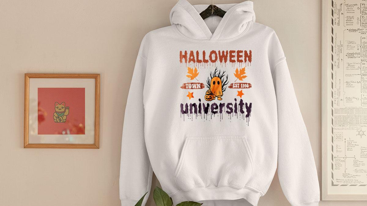 Ghost Trick Or Treat Halloween Town EST 1998 University t-shirt