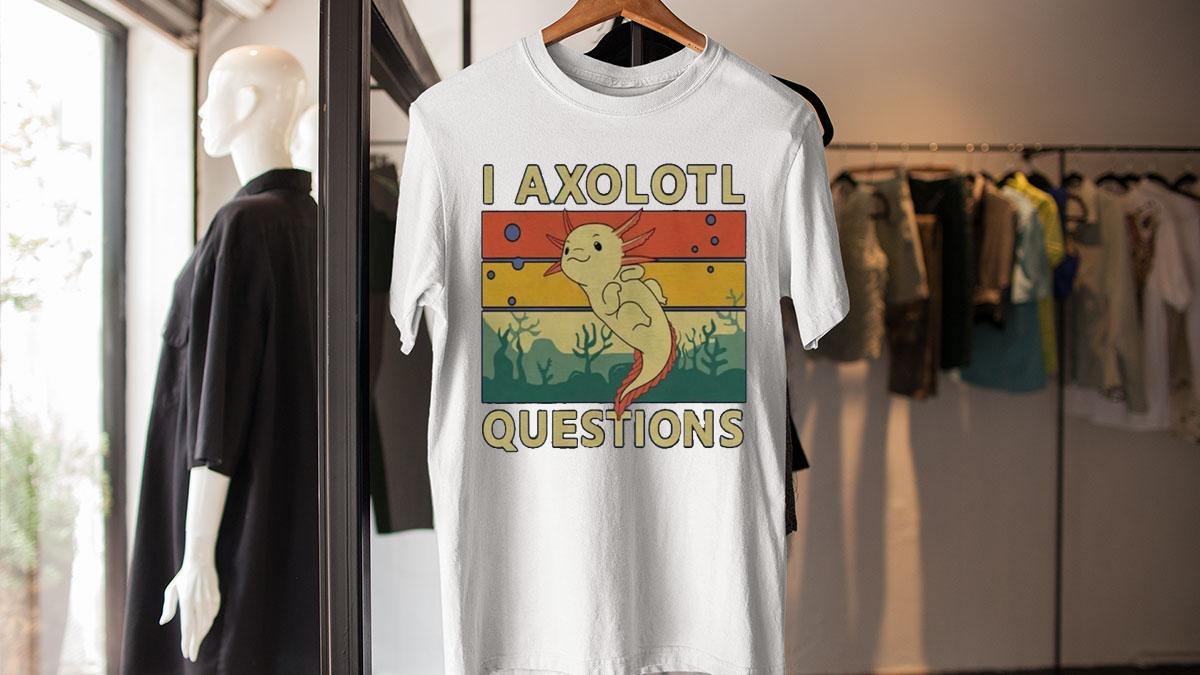 I Axolotl Questions Cute Vintage t-shirt
