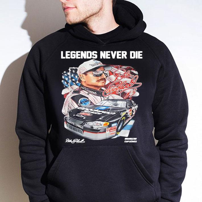 Legends Never Die Dale Earnhardt Signature 4th Of July t-shirt