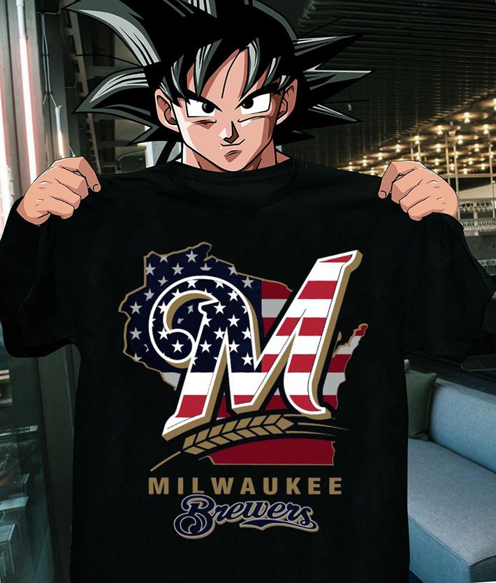 Milwaukee Brewers American Flag 4th Of July t-shirt