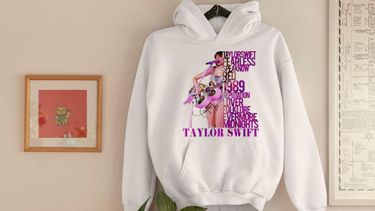 Taylor Swift Fearless Speaknow Red 1989 Reputation Lover Folklore t-shirt