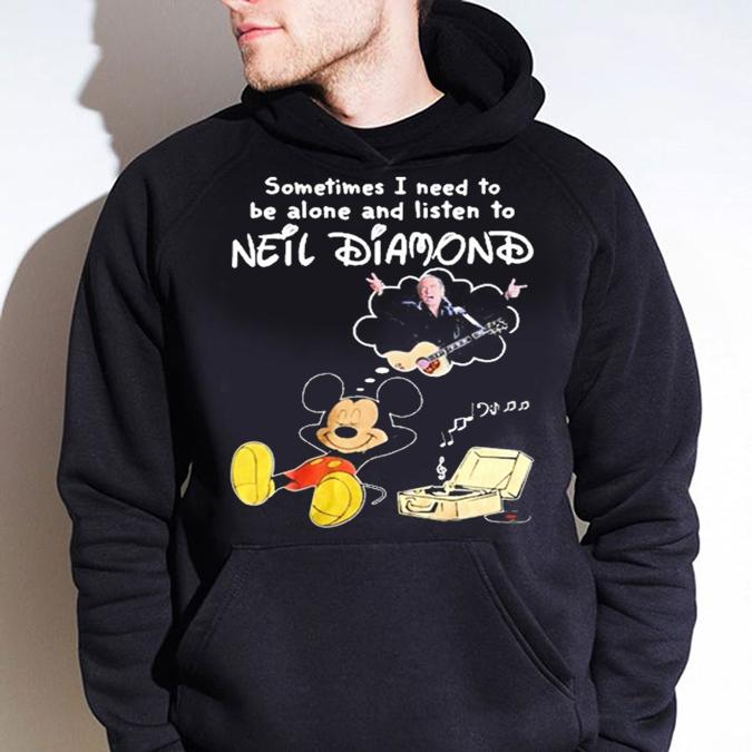 Mickey Mouse Sometimes I Need To Be Alone And Listen To Neil Diamond t-shirt