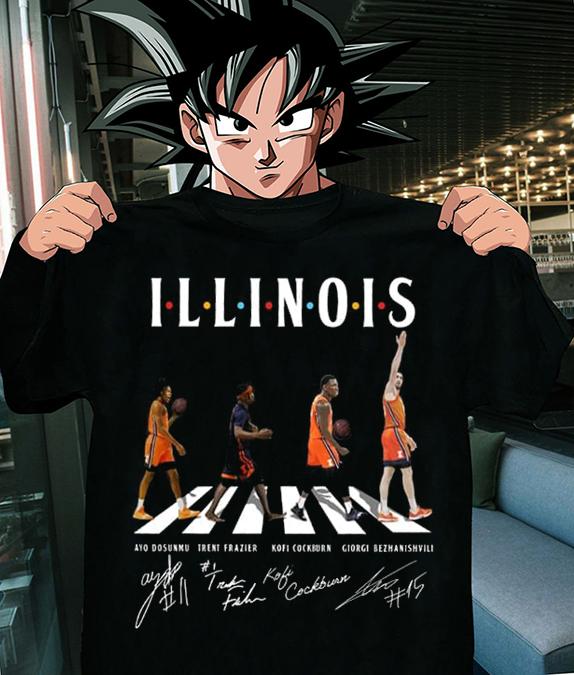 Illinois Fighting Illini Friends ILLINOIS Abbey Road Signature t-shirt
