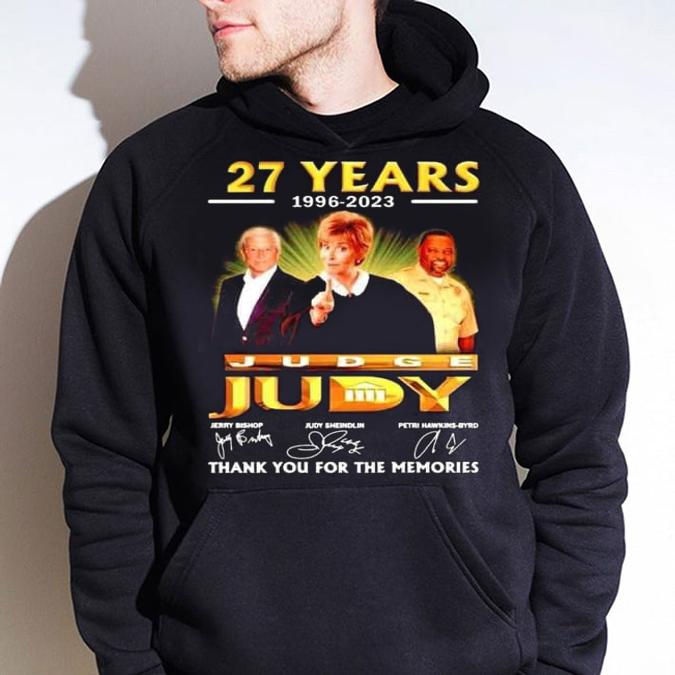 Judge Judy 27 Years 1996-2023 Signature t-shirt