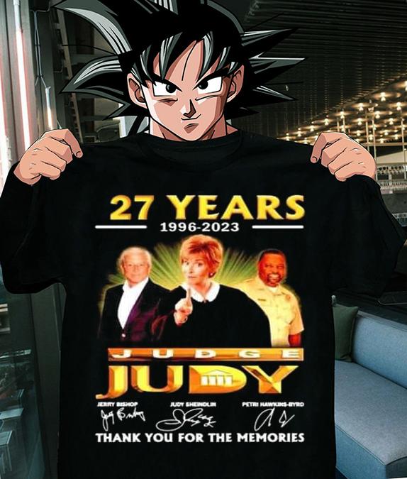 Judge Judy 27 Years 1996-2023 Signature t-shirt