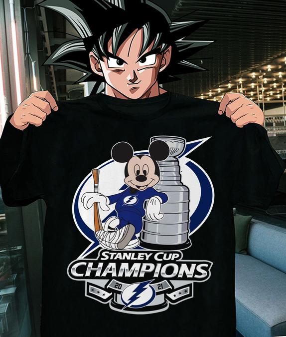 Tampa Bay Lightning Disney Mickey Stanley Cup Champions t-shirt