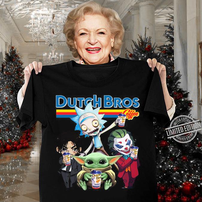 Baby Yoda John Wick Rick Sanchez Joker Dutch Bros Coffee t-shirt 4 Baby Yoda John Wick Rick Sanchez Joker Dutch Bros Coffee t-shirt 4