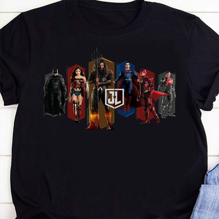 Justice League Movie Team Hexagons t-shirt 55 4thofjulyshirt News
