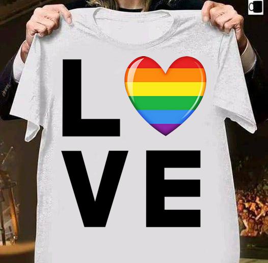 Lgbt Love Rainbow Heart Gay Pride t-shirt 61 4thofjulyshirt News