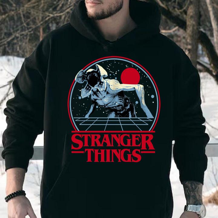 Netflix Stranger Things Demogorgon Circle Horror Movie t-shirt