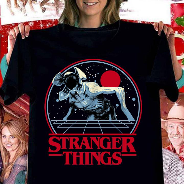 Netflix Stranger Things Demogorgon Circle Horror Movie t-shirt