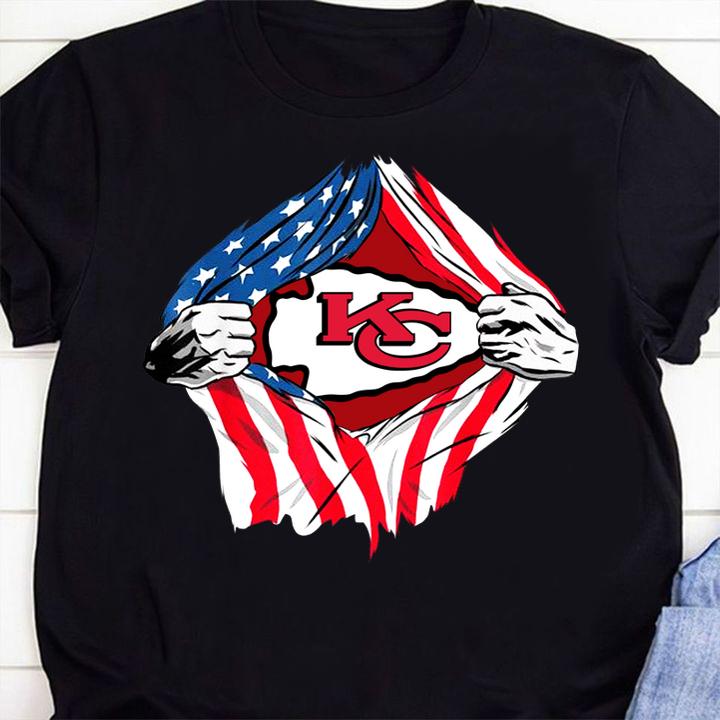 Blood Inside Me Kansas City Chiefs American Flag t-shirt 47 4thofjulyshirt News