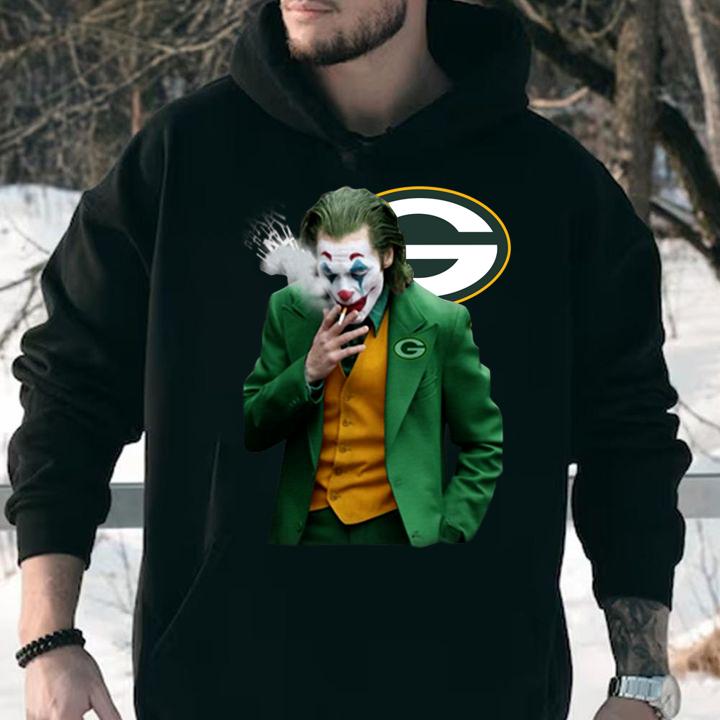 Joker Joaquin Phoenix Green Bay Packers t-shirt