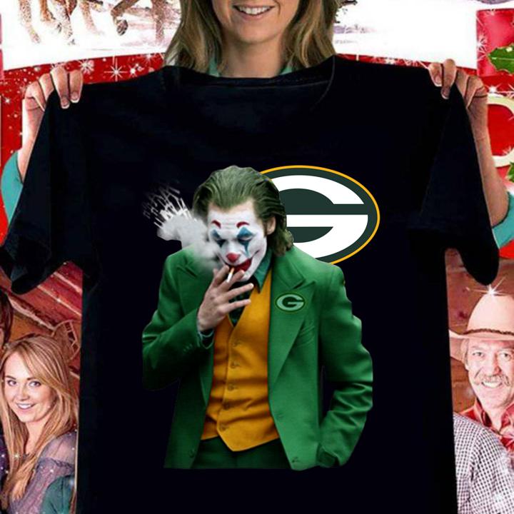 Joker Joaquin Phoenix Green Bay Packers t-shirt