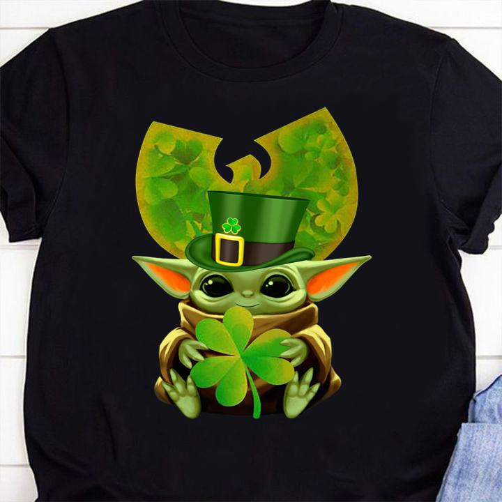 Baby Yoda Irish Wu Tang Logo Happy St Patricks Day t-shirt 40 4thofjulyshirt News