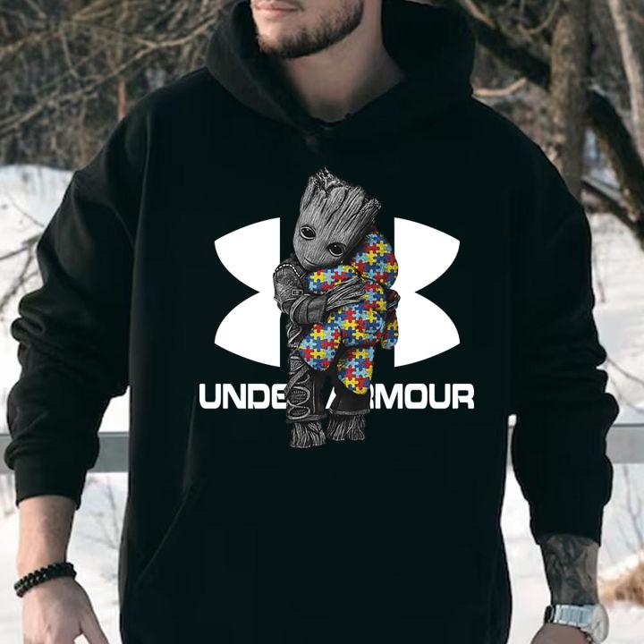 Nice Under Armour Baby Groot Hug Teddy Autism Bear t-shirt