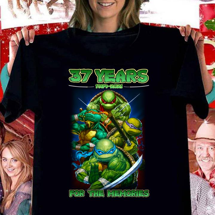 Teenage Mutant Ninja Turtles 37 years 1984-2021 thank you for the memories t-shirt