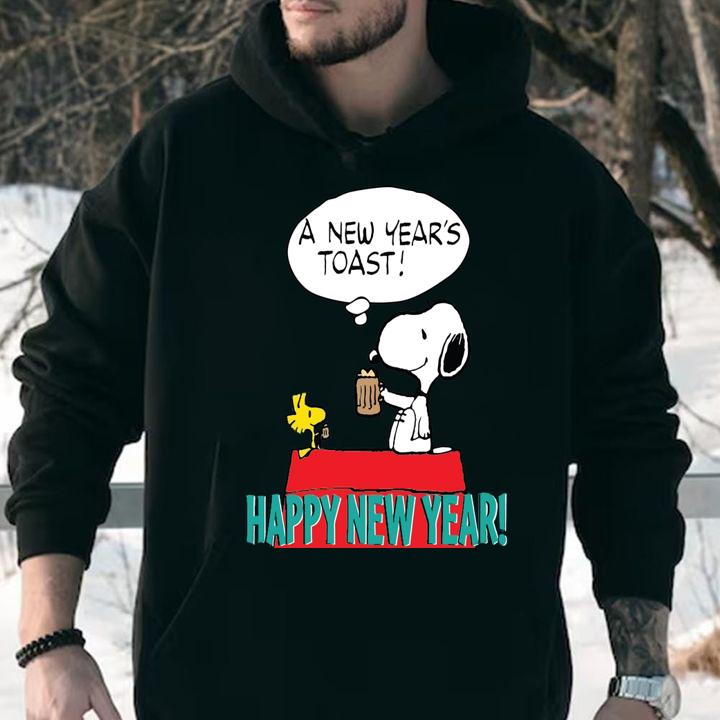 Snoopy A New Years Toast Happy New Years t-shirt