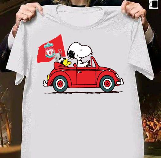 Snoopy Driving Car Liverpool t-shirt 1 4thofjulyshirt News, Clothing