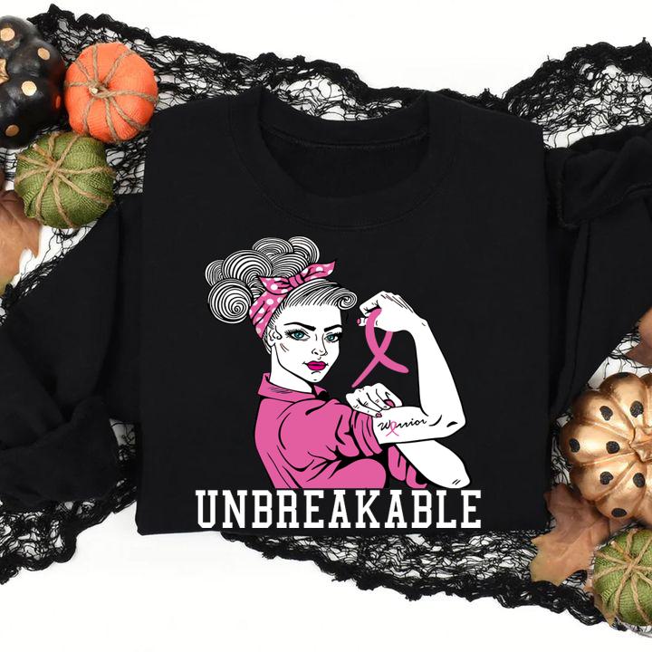 We Can Cure It Rosie Riveter Breast Cancer Survivor t-shirt