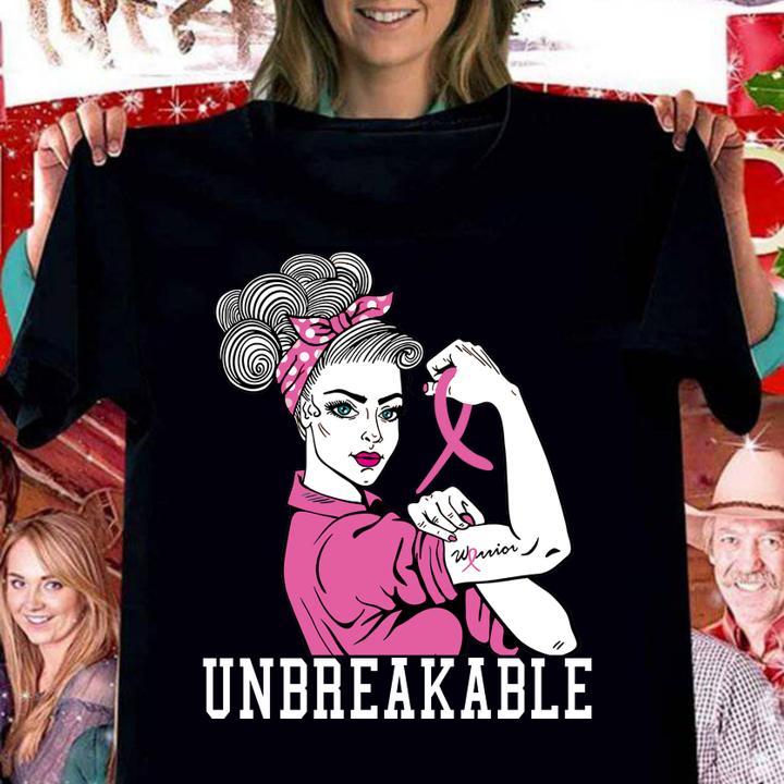 We Can Cure It Rosie Riveter Breast Cancer Survivor t-shirt